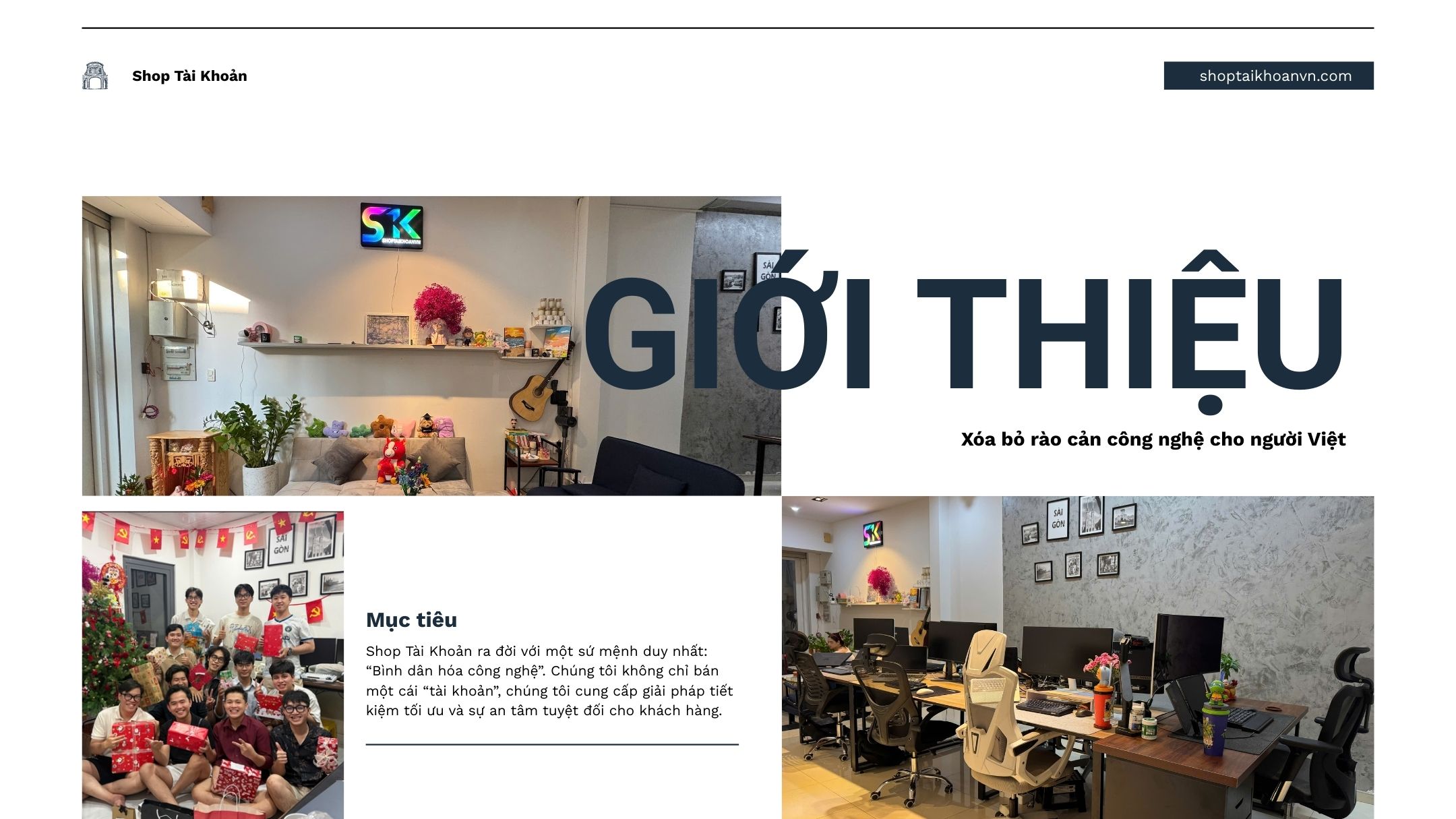 Giới thiệu shop tài khoản