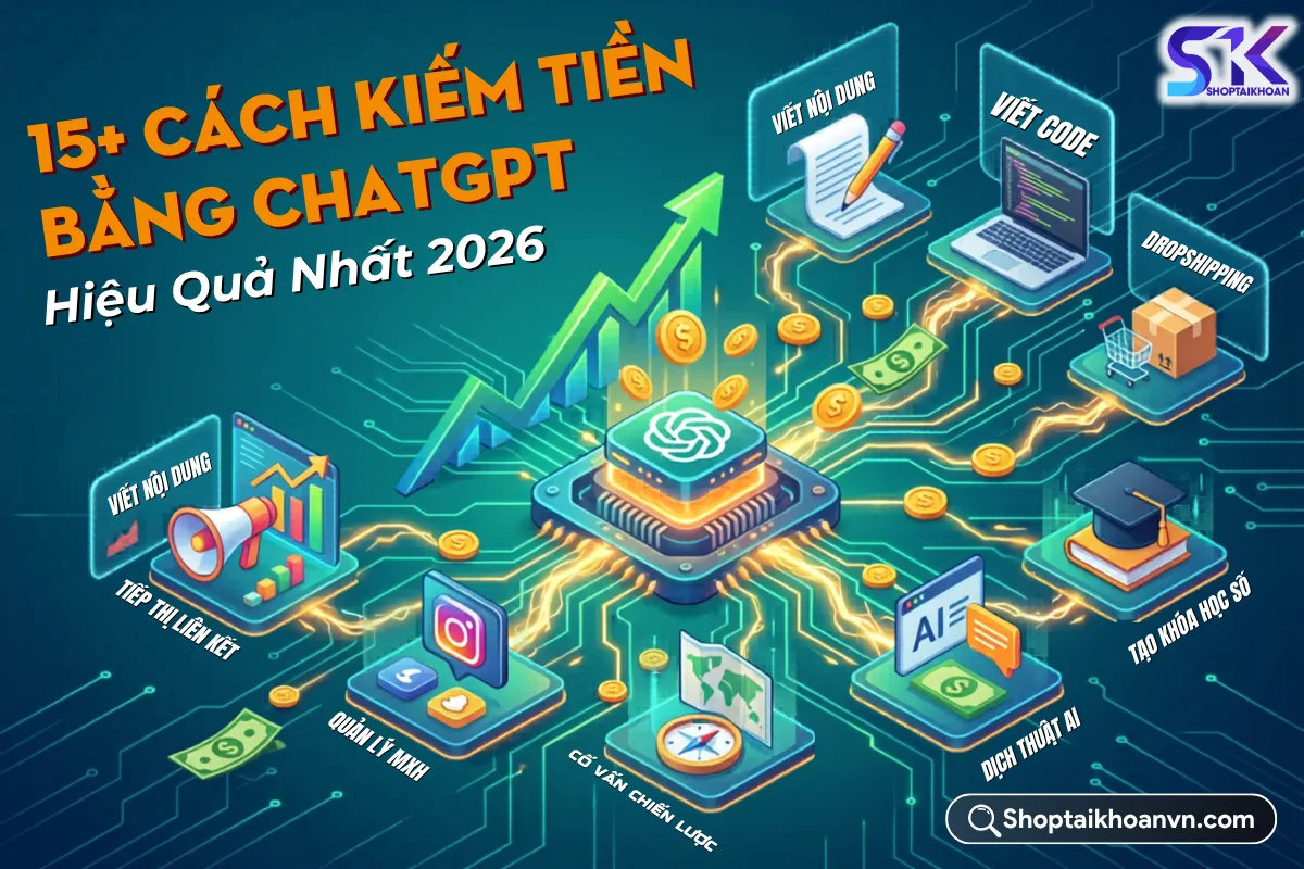 Kiếm Tiền Bằng ChatGPT: 15 Cách Thực Chiến Kèm Thu Nhập