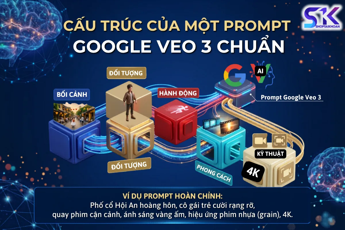 Công Thức 7 Thành Phần "Vàng" Của Một Prompt Google Veo 3 Hoàn Hảo