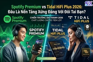 Spotify Premium vs Tidal HiFi Plus 2026: Đâu Là Nền Tảng Nghe Nhạc Xứng Đáng Với Đôi Tai Bạn?