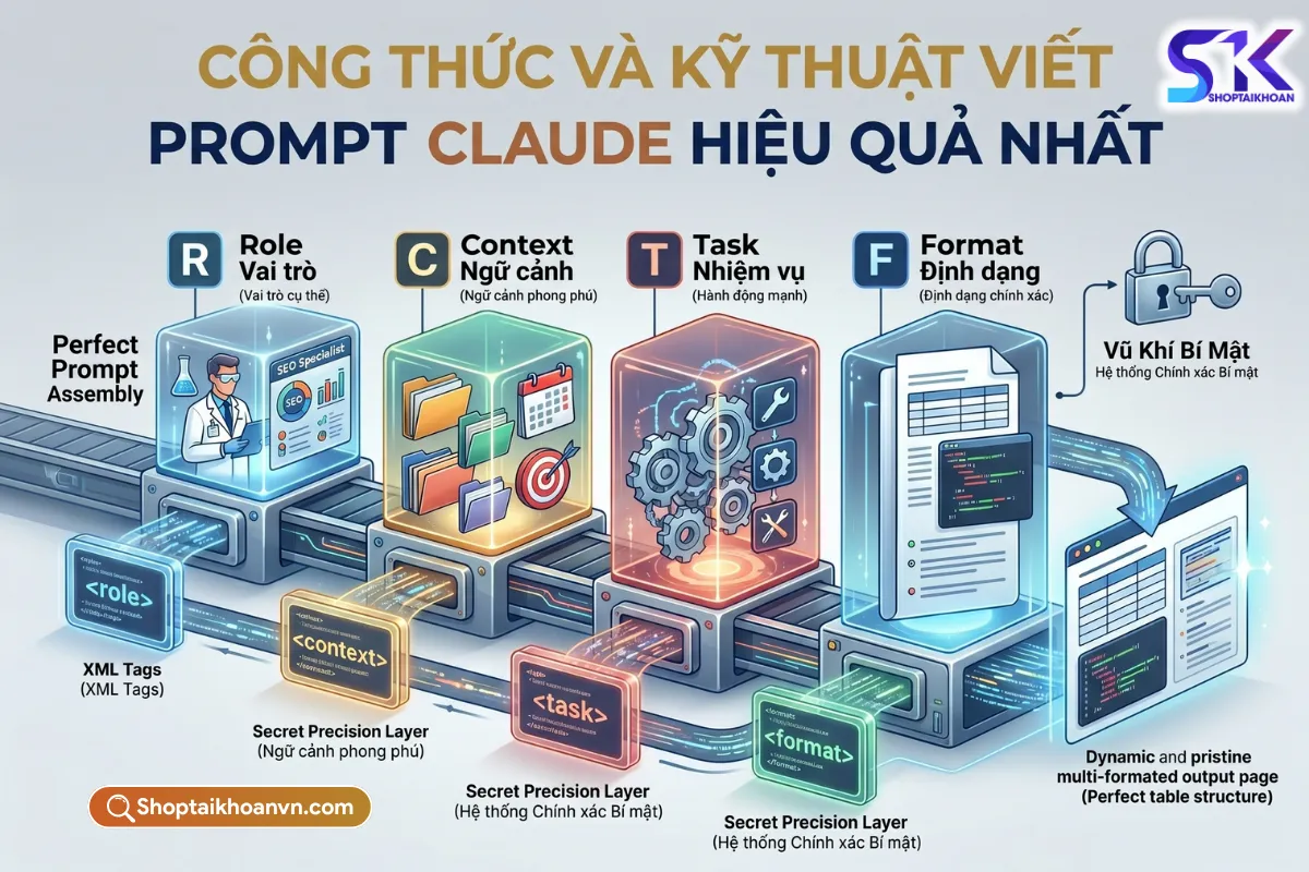 Hướng Dẫn Viết Prompt Claude AI: Công Thức + Mẫu Copy-Paste [2026]