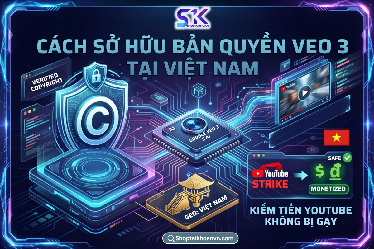 Cách sở hữu bản quyền VEO 3 tại Việt Nam