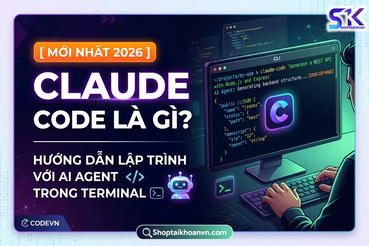 Claude Code Là Gì? Hướng Dẫn Lập Trình Với AI Agent Trong Terminal [2026]